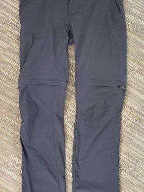 Columbia Grey Straight Leg Convertible Hiking Pants